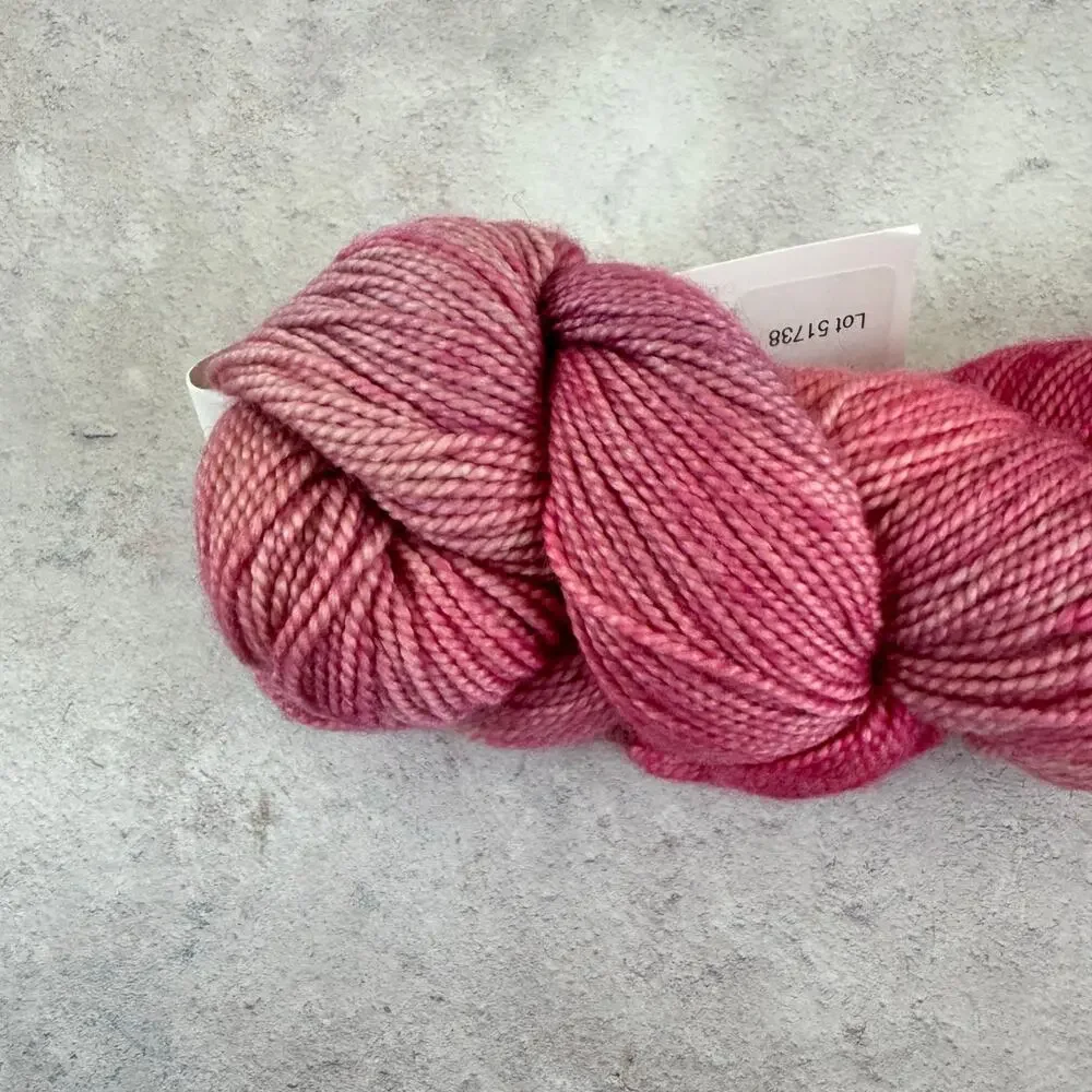 Destash Hand Dyed Seven Sisters Art Matrika Yarn Pink Hibiscus Merino Silk 400yd